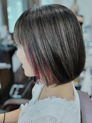 ミディアム カラー 【大宮】デザイナー Anne 諳 アンのヘアスタイル