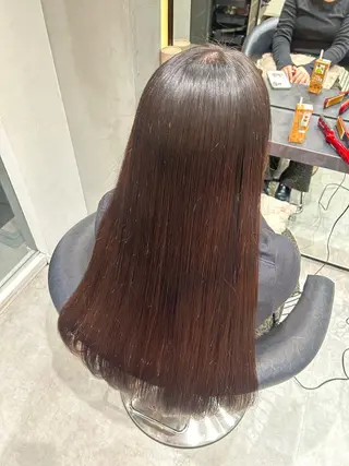 ロング ボブ/縮毛矯正 /大宮🎀ゆづきのヘアスタイル