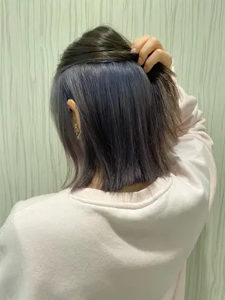 ショート カラー 🥀暖色韓国ヘア💕 保科侑花のヘアスタイル