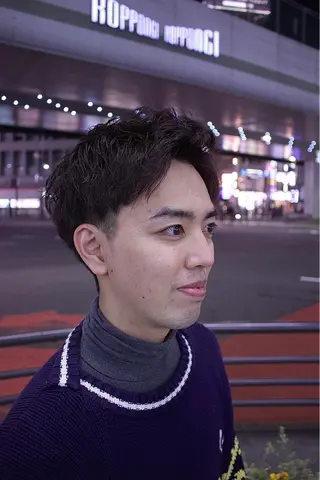 ショート パーマ メンズ 大泉 和也のヘアスタイル