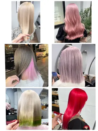 セミロング ブリーチ BAM BIのヘアスタイル