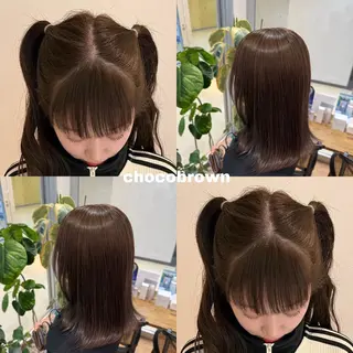 セミロング カラー 💎寒色特化💎 透明感カラーみきのヘアスタイル