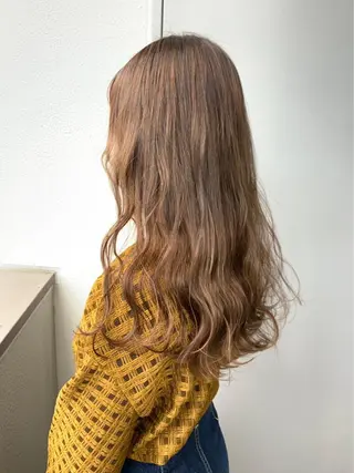 ロング カラー ヘアアレンジ linette所属・🐩推し活🐩 FUTABA🍒のヘアスタイル