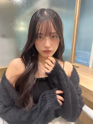 ロング 顔周り🇰🇷韓国 レイヤー/いづみ💞のヘアスタイル