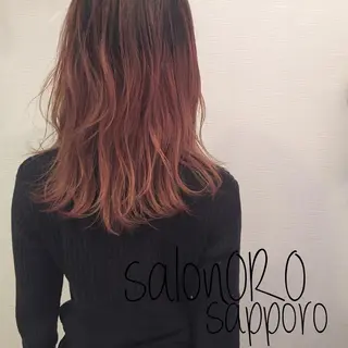 セミロング カラー toiro by lien hair atelier所属・池田 真由美のヘアスタイル