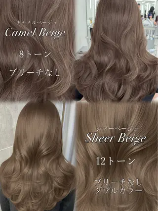 ロング カラー 顔まわりの神様✨ 透明感カラー藤嶋秀幸のヘアスタイル