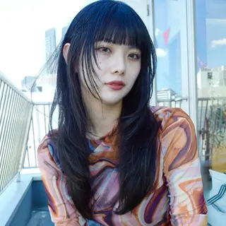 ミディアム カラー レイヤー専門家 ダブルカラー修のヘアスタイル