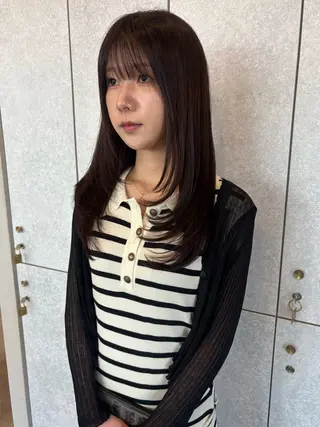 セミロング 🎀レイヤーカット 韓国ヘア🎀maiのヘアスタイル