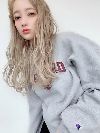 ロング SAKURA 原宿所属・なかの たくみのヘアスタイル