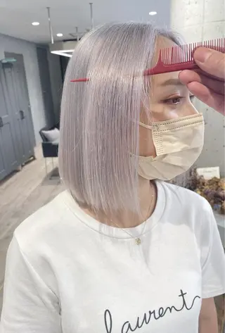 ミディアム 塩川 和弥のヘアスタイル