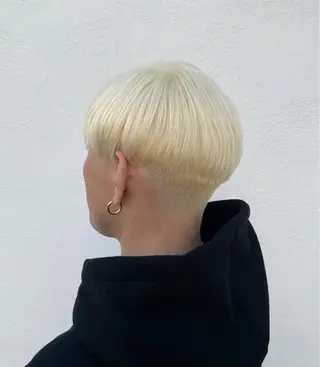 ショート カラー パーマ ヘアアレンジ メンズ キッズ HairSignature所属・ブリーチ指名神戸 No.1美容師RENのヘアスタイル