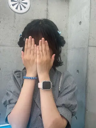 ミディアム ヘアアレンジ HIKARI🐈‍⬛ レイヤー×デザインのヘアスタイル