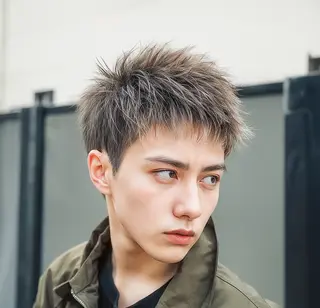 メンズ うる艶ワンカラー/ 似合わせ　中野拓侍のヘアスタイル