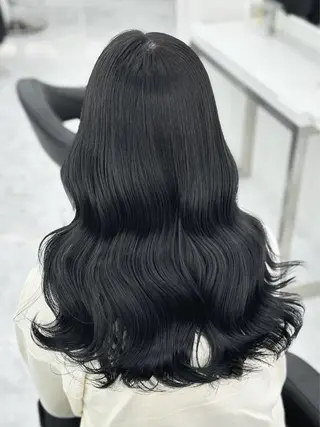 ロング カラー ブリーチなしカラー I 髪質改善Ⅰたつやのヘアスタイル