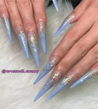 ネイル スカルプ狂 🩵Enamiのネイルデザイン