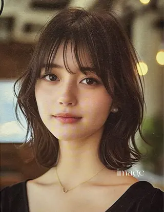 ミディアム すずき もゆのヘアスタイル