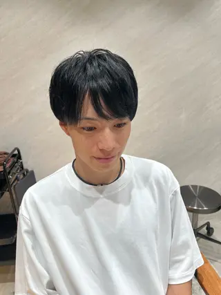 メンズ 艶ボブ🤎ボブパーマ 透明感カラー\メンズのヘアスタイル