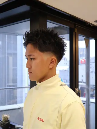 ショート メンズパーマ梅田 ・川副史晶のヘアスタイル