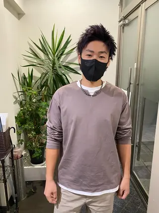 ショート カラー メンズ 阿久津 泰幸のヘアスタイル