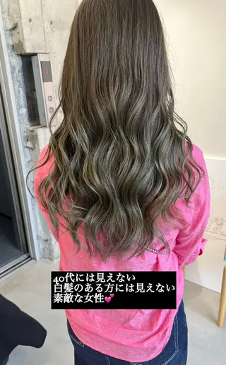 ロング カラー 難波/白髪ぼかし/ KAORIのヘアスタイル