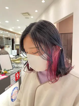 ミディアム カラー 透明感/ベージュ/ 艶髪/ボブ🫧門脇由のヘアスタイル