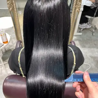 ロング カラー フェザーパーマ🌙 毛流れ yuzukiのヘアスタイル