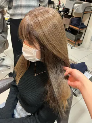 ロング カラー 🪽髪質改善ストレー ト🤍美羽🤍のヘアスタイル