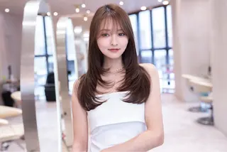 ロング カラー 新宿/透明感カラー ×艶髪TR/SAYAのヘアスタイル