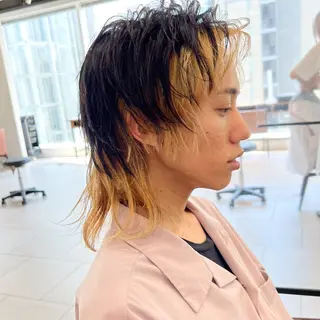 ショート カラー メンズ メンズカット曲がる 縮毛矯正佐々木タクマのヘアスタイル