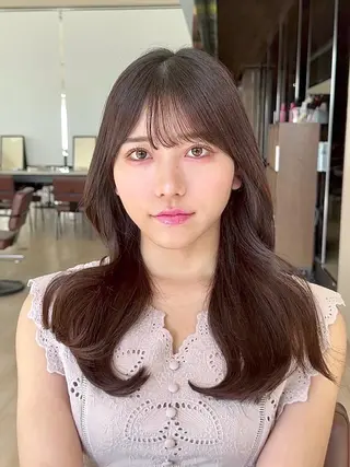 ミディアム カラー ヘアアレンジ 顔周り&ミディアム 特化/池袋/kokiのヘアスタイル