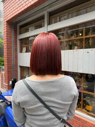 カラー 艶暖色/ベージュ SAKI💜のヘアスタイル