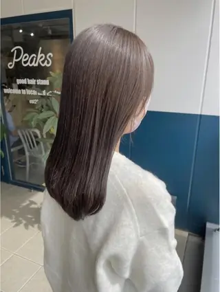 ロング カラー eMir... 武蔵小杉所属・新舘 怜奈のヘアスタイル