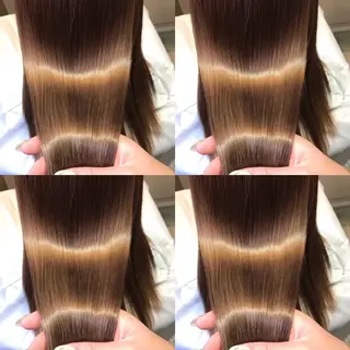 セミロング カラー ヘアアレンジ 💎韓国レイヤー ×エクステゆうま💎のヘアスタイル