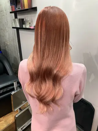 ロング カラー ✨最安値✨エクステ カラー🌼つきな🌼のヘアスタイル