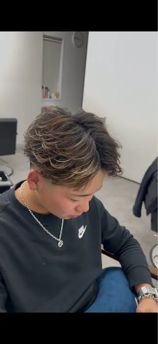 メンズ riens harutoのヘアスタイル