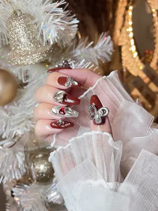 ネイル 23時まで❤︎韓国、 ワンホンネイルのネイルデザイン