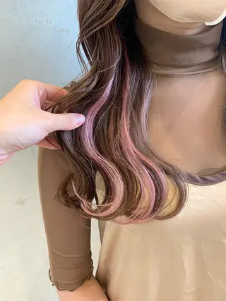 ロング カラー ヘアアレンジ ayumi🌈 インナーカラー🌈のヘアスタイル