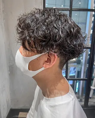 ショート パーマ メンズ amie高崎所属・高崎メンズパーマ 髪質改善TAKEのヘアスタイル