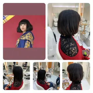 ミディアム パーマ 丹野 圭太のヘアスタイル