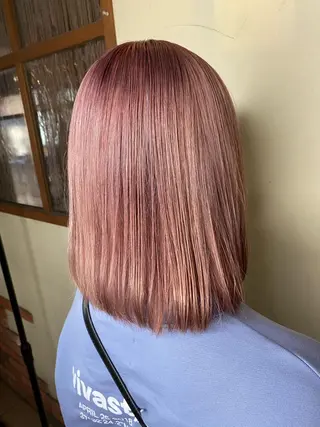 ミディアム カラー パーマ ヘアアレンジ メンズ キッズ ネイル マツエク・マツパ emu所属・🌈髪質改善・美髪矯 正・平野瀬乃🌈のヘアスタイル