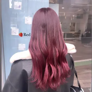 ロング ピンク・ラベンダー/ レイヤー/NANAのヘアスタイル