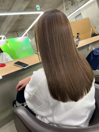 セミロング ヘアアレンジ パーマ カラー ヘアケア特化型サロン newi 梅田のヘアスタイル