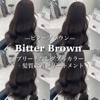 セミロング カラー ブリーチなし特化 美容師💖SAE💖のヘアスタイル