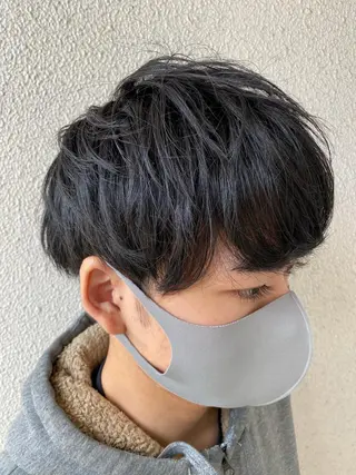 ミディアム メンズ 柳澤 和也のヘアスタイル