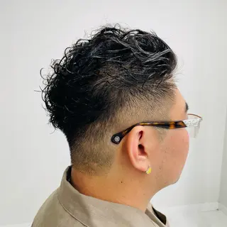 ショート パーマ メンズ メンズカット特化✂︎ SHINGO 本厚木のヘアスタイル