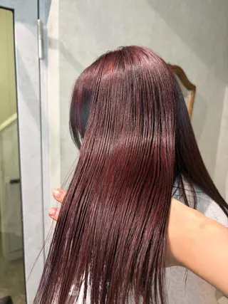 ミディアム カラー 派手髪ハイトーン💛 ネイル💅まりなのヘアスタイル