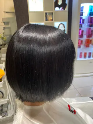 ショート 透明感カラー💜艶髪 sayakaのヘアスタイル