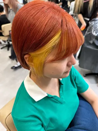 ショート カラー 髪質改善AUSTIN登戸所属・ICHIKA/暖色 カラー / Wカラーのヘアスタイル