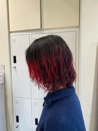 ミディアム 抜け感ハイトーン/ ボブ/Ririnaのヘアスタイル