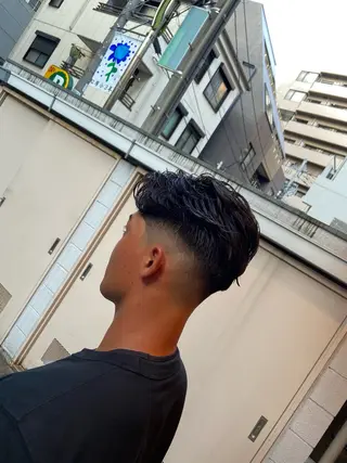 ショート パーマ メンズ FM【エフエム】HAVANA所属・💈圧倒的メンズ特化 明大前美容師💈のヘアスタイル